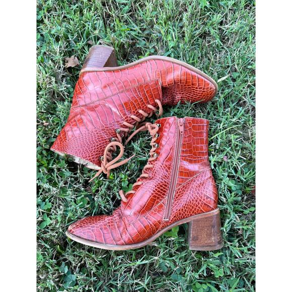 Leather E8 Miista Emma Lace Up Boots 37 - Picture 1 of 9